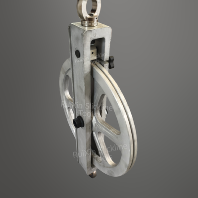 Kabel Pulley Kayu 12Inch20Inch Beban aman 50KN Slickline Perlengkapan Permukaan