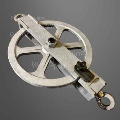 Kabel Pulley Kayu 12Inch20Inch Beban aman 50KN Slickline Perlengkapan Permukaan
