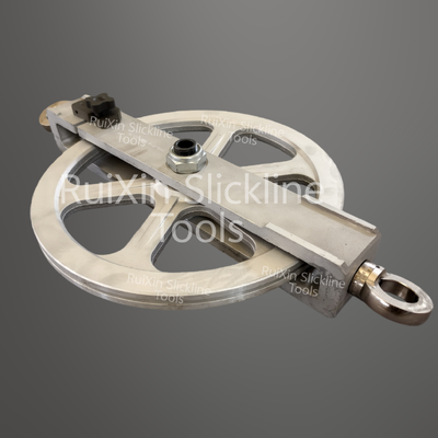 Kabel Pulley Kayu 12Inch20Inch Beban aman 50KN Slickline Perlengkapan Permukaan